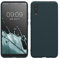 kwmobile Hülle kompatibel mit Huawei P20 Hülle - weiches TPU Silikon Case - Cover geeignet für kabelloses Laden - Dunkler Schiefer