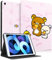 Trendy Fan Schutzhülle für iPad 9./8./7. 10.2 Zoll (25.9 cm), für Kinder, Mädchen, Teenager, Jungen, Frauen, niedliches Cartoon-Kawaii-Design, schlankes Design, lustig für Apple iPad 9/8/7, Rosa