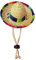 Lambo Sombrero Sombrero para Perro | Fiesta Mexicana Sombrero con Recorte Multicolor, Paja Mexicana Mayo para Perros Pequeños y Cachorros