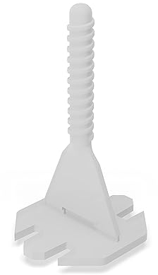 FUX Fliesen Nivelliersystem 1mm, 100 Stück Gewindelaschen Fugenbreite 1mm, Fliesen Werkzeug Fliesenverlegehilfe Fliesen Verlegesystem Fliesenleger Zubehör Zuglaschen 1mm (100 Laschen 1mm)