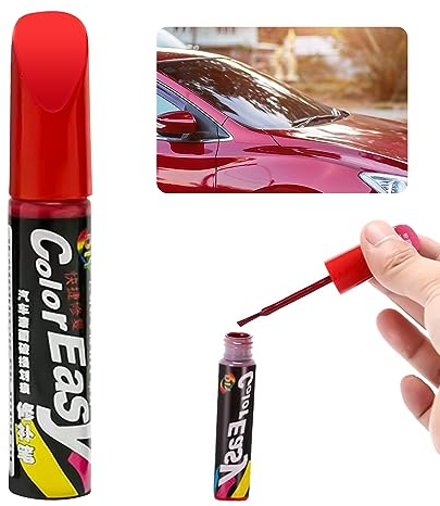 Auto Lackstift, Reparatur Pinsel für Kratzer, Autolack Reparaturmittel Mit Pinsel, 1 Stück (Rot)