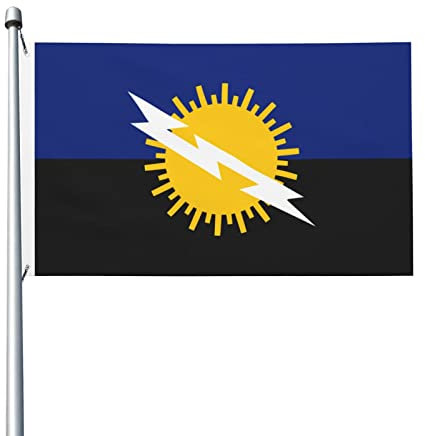Bandera duradera de las banderas del estado de Zulia Bandera de 3x5 pies Bandera de patio de jardín al aire libre Banderas de impresión de doble cara Banderas de fiesta de vacaciones de interior Ban