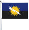 Bandera duradera de las banderas del estado de Zulia Bandera de 3x5 pies Bandera de patio de jardín al aire libre Banderas de impresión de doble cara Banderas de fiesta de vacaciones de interior Ban