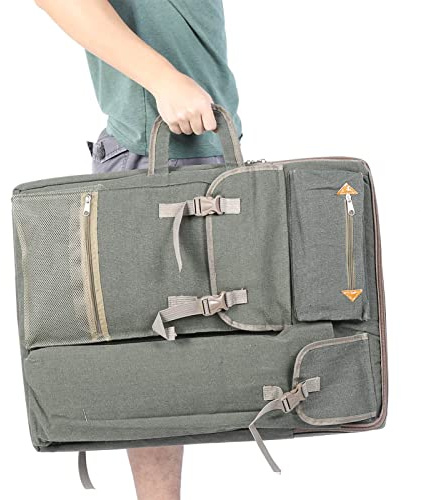 Zeichenbrett Tasche, wasserdicht, 66 x 50 cm, Rucksack | Kunsttasche, für Zeichnung und Malerei, Als Rucksack Tragbar, Wasserdicht, Passend für Große Zeichenplatten
