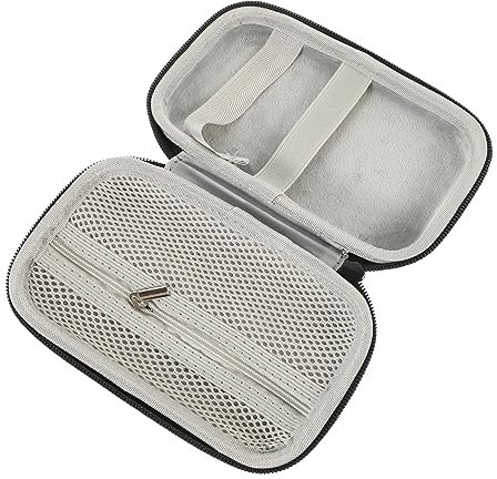 CORHAD Pu Leather Wireless Microphone Case Portable Storage Bag for Lapel Mics Small Travel Organizer Cord Organizer for Electronics