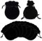 XCSJ 20Pcs Samtbeutel Klein Schmuckbeutel Samtbeutel Mit Kordelzug Geschenkbeutel Jewelry Bag Diy Süßigkeiten Geschenk Bags Für Schmuck Geschenk Party Hochzeit Gefälligkeiten, 13 * 10cm (Schwarz #2)