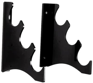 Kealbaus - Soporte de acrílico, soporte , sin taladrar, negro, fácil de usar