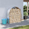 Gecheer Portaceppi,Portalegna,Capanno,Casetta,per Legna,da Esterno,Interno,in Acciaio Zincato,Argento,120x45x140 cm,Legnaia da Giardino,Esterno,in Acciaio,Metallo,Portalegna da Giardino in Acciaio