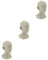 STOBOK 3 Stück Kunstunterricht Gips Porträt Skulptur Teenager Mädchen Büste Statue Mann Büste Skizze Training Büste Modell Zeichnung Skulptur Skizze Modell Schaufensterpuppe Desktop