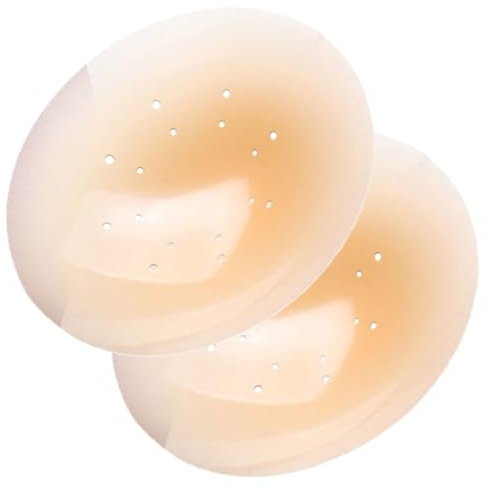 MOBUTOFU 1pair Breathable Invisible Pasties for Women for Swimwear Dresses Parties Reusable Nipple Covers Comfortable Easy to Carry Enhances Figure Charm Beige