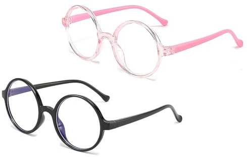 lokxmve Blue Light Blocking Glasses for Kids Blue Light Glasses Kids Glasses with Blue Light Filter Gaming Computer Glasses Anti Eyestrain UV Glare Eyeglasses for Children Boys Girls Protecting Eyes