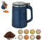 Small Powder Grinding Machine, 8 Blades Electric Spice Grinder Fine Powder, Stainless Steel Multifunctional Powder Grinder for Herbs Spices Coffee Beans Nuts Grains