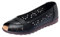 UK 6 Women's Ladies Lightweight Slip-on Faux Leather Low Wedge Court Shoes Open Peep Toe Shoes Sandals Pumps 002_Black