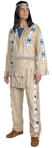 Maskworld Winnetou Kostüm - Indianer - Größe: 3XL - Lizenz-Kostüme aus den Karl-May-Filmen für Karneval und Motto-Party
