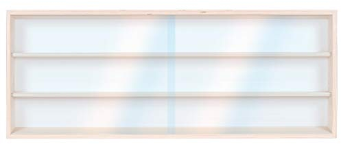 Alsino Sammlervitrine Setzkasten Wandvitrine V-60.1 - V-60.5 Vitrine Spur HO & N Regal H0 (V-60.3 Vitrine 3 Fächer)