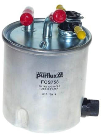 PURFLUX FCS758 Kraftstofffilter Filter Cartridge Kompatibel mit NISSAN NP300 Navara Pickup D40 16400EC00A FG2117 16400EC00C