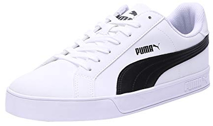 PUMA Smash Vulc, Unisex-Erwachsene Sneakers, Weiß (White-Black 05), 43 EU (9 Erwachsene UK)