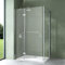 Mai & Mai cabine de douche en angle 70x100cm avec une porte paroi de douche en verre transparent de 6mm avec revêtement nano easy clean Rav04K