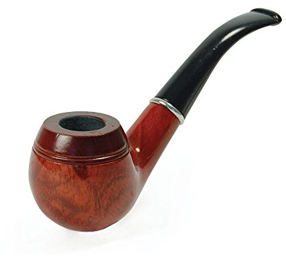 BA041 Gents Wooden Pipe Fancy Dress Accessory, Unisex-Adult, One Size Halloween