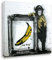 Druck auf leinwand Banksy Graffiti - Bild Banana ! Bild fertig auf Keilrahmen !Kunstdrucke, Wandbilder, Bilder zur Dekoration - (div. Größen) (20x20cm)