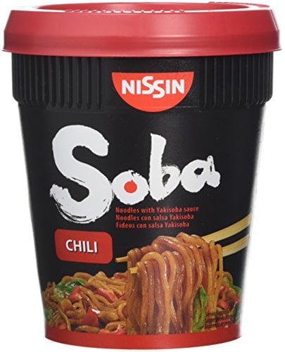NISSIN Cup Noodles Soba Wok Style Chilli Flavoured Instant Noodles, 92 g Pot (Pack of 1)