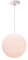 CREATIVECOTTON Dreistrahlige höhenverstellbare LED Hängelampe mit handgearbeiteten Kugeln aus Baumwolle (White - 1-flammig)
