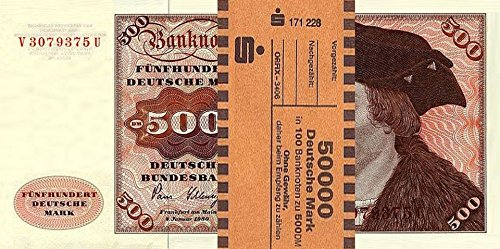 JDS Collection *** 100 x 500 DM, Deutsche Mark, Geldscheine 1980, mit Banderole - Reproduktion ***