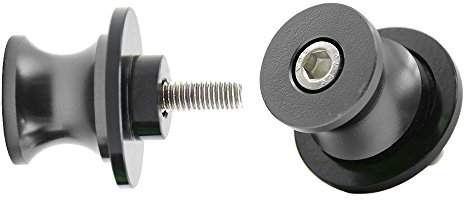2tlg M6 X 1,5 Montageständer Racingadapter Ständeraufnahme für MT01 MT03 MT09 MT10 YZF R1 R3 R6 R25 R125 R1000 R6S FZ1 FZ6 FZ8 FZS1000 FZS600 RSV4 R Tuono V4 R Dorsoduro (Grau)