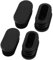 sourcing map 40mmx20mm Plastique Antidérapant Oval Chaise Table Jambe Protecteur Capuchon 4pc