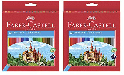 Faber-Castell 120148 - Eco Buntstifte, 48er Kartonetui (Doppelpack)