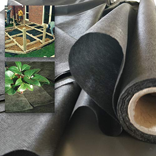 DRAAK Garden Weed Barrier Fabric Membrane Control SPUNBOUND Chemical Free Light Weight 1.5mtr 50gsm Wide Landscape, Gardening, Flower Beds, Growing (1)