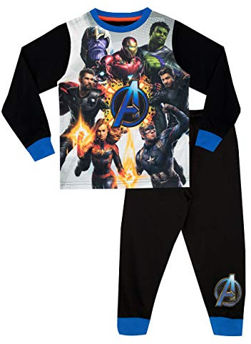 Marvel Boys Avengers Pyjamas Black Age 7 to 8 Years