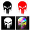 Autoaufkleber Geschnitzter Ghost Ghost Rider Punisher Blutender Schädel Lustiger Autoaufkleber Reflektierender Autoaufkleber 4er Pack