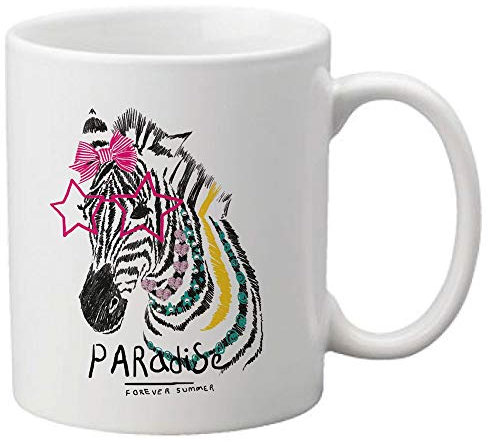 Mug céramique imprimé illustration Zebre ref 1815