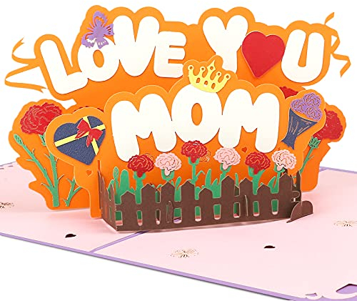 Kesote Muttertagsgeschenke für Mama Muttertagsgeschenk Muttertag Karte Mama Geschenk Mutter Geschenke Muttertagskarte Geburtstagskarte Pop Up Glückwunschkarte 3D Grußkarte Dankeskarte Geburtstag