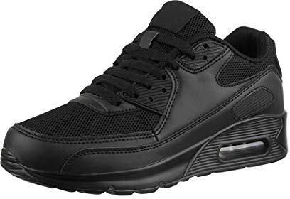 Elara Damen Herren Sneaker Unisex Sport Laufschuhe Turnschuhe Chunkyrayan H001-Z001 Black-46