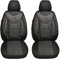 BREMER SITZBEZÜGE Maß Auto Schonbezüge kompatibel mit VW T5 Transporter Fahrer & Beifahrer Set ab 2003-2015 / Auto Sitzbezüge Schonbezug Set Autositzbezüge 2er Pack in Schwarz (909)