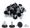 AIEX 6,35mm Niveleurs de Meubles Réglables, 16 Pièces Pieds de Nivellement Meuble à Visser Pied de Chaise à Visser avec Écrous en T, Pieds de Nivellement pour Meubles Placard (M6)