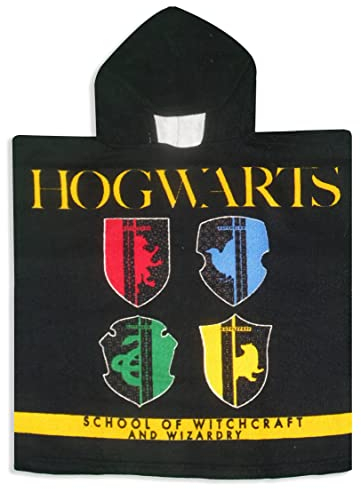 Harry Potter Poncho-Handtuch mit Kapuze für Kinder, 100% Polyester