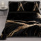 PETTI Artigiani Italiani - Copriletto Singolo Estivo 170x260cm 100 g/m² Double Face, Trapuntino Letto Singolo Primaverile, Trapunta Leggera, Marmo Nero, 100% Made in Italy