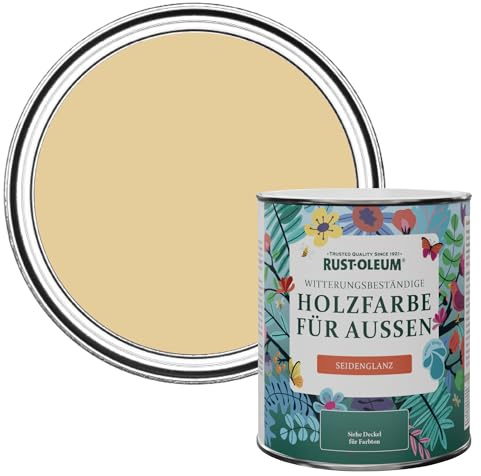 Rust-Oleum Yellow Mould-Resistant Garden Paint In Satin Finish - Sandstorm 750ml