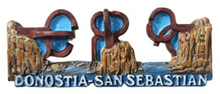 San Sebastian Spanien 3D-Donostia Kühlschrankmagnet, Souvenir, Geschenk, Kunstharz, handgefertigt, Donostia, Kühlschrankmagnet, Heim- und Küche, Dekoration