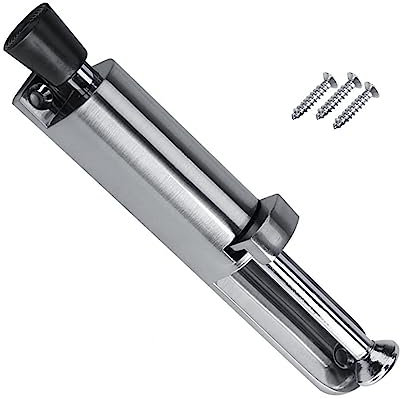 Kick Down Door Stop Easy Step On Door Stopper Holder with Soft Rubber Zinc Alloy Heavy Duty Door Stopper for Outdoor and Commercial Use