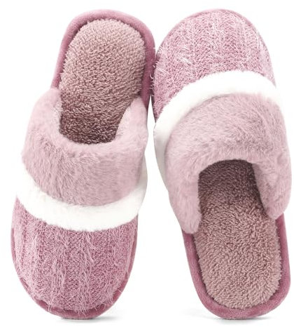 GOEWY Chaussons Femme - Pantoufles Doudou Confort Extrême - Semelle Mémoire de Forme Antidérapante - Intérieur/Extérieur - Cadeau Pour Maman Petite Amie Dames