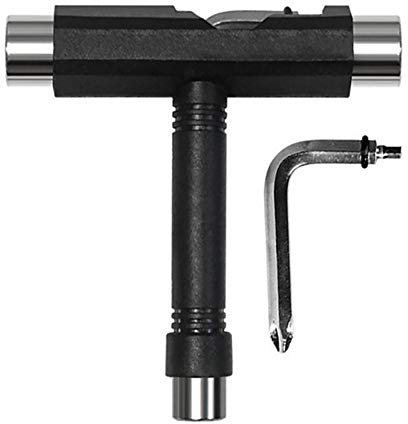 Skate Tool T-Type Allen Key und L-Typ Schraubendreher, Multifunktionale Skateboard Schrauben Werkzeug Zubehör für Longboard Rollerskates
