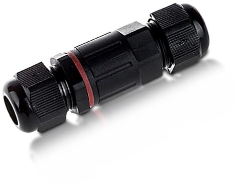 ENERGMiX IP68 Wasserdichte Kabelverbinder Klemmleiste Muffe 3-polig Kabelquerschnitt: 1 bis 4mm² (bis 230V) Schwarz