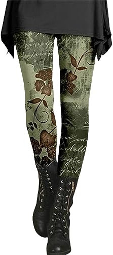 HOOUDO Kleider Angebot Sale Warme Jogginghose Damen Mermaid Leggings Damen Leggins Damen Weiß Blickdicht Lange Baumwoll Leggings Karierte Leggings Damen Open Box Deals Todays Daily Deals Colla