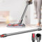 Varilla Extensión Para Dyson, Tubo Succión Compatible Con Dyson V12 Detect Slim/V10 Digital Slim Tubo Telescópico Repuesto Accesorios Varilla Extensión Liberación Rápida 74cm (Gris)
