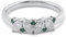 Eheringe Ohne Nickel, Damen Ringe Mit Stein 9 Karat Weißgold Größe 45 (14.3) Moissanit Ovalschliff Weiß Npassbar Für Geburtstag