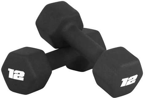 CAP Barbell Neopren Hantelgewichte 5,4 kg Paar schwarz